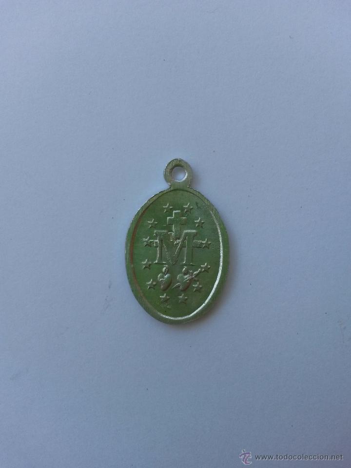 Antig&uuml;edades: Medalla de maria sin pecado concebida de 2,5 x 1,5 cms - Foto 2