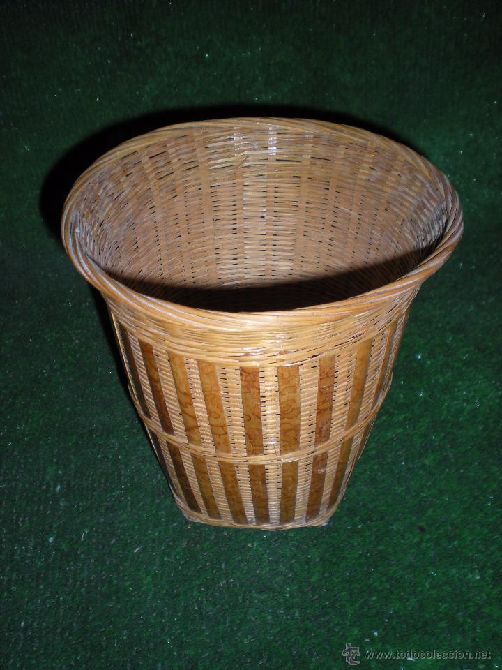 Antiques: Cesto de mimbre di&aacute;metro 17cm h=18cm