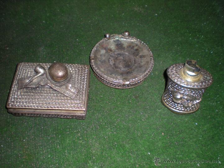 Antiques: Juego de mesa para tabaco