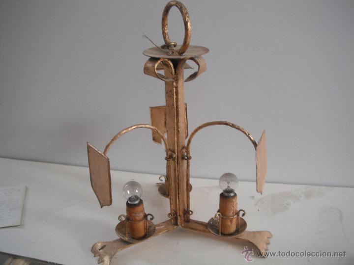 Antig&uuml;edades: LAMPARA DE FORJA - Foto 1