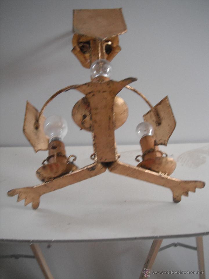 Antig&uuml;edades: LAMPARA DE FORJA - Foto 3