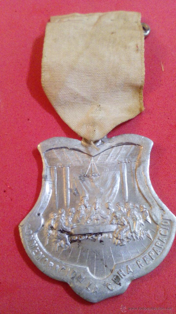 Antig&uuml;edades: MEDALLA RELIGIOSA DE 1907, JUEVES EUCARISTICO - Foto 2
