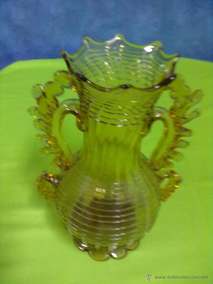 Antig&uuml;edades: JARRON CRISTAL SOPLADO CATALAN - Foto 3