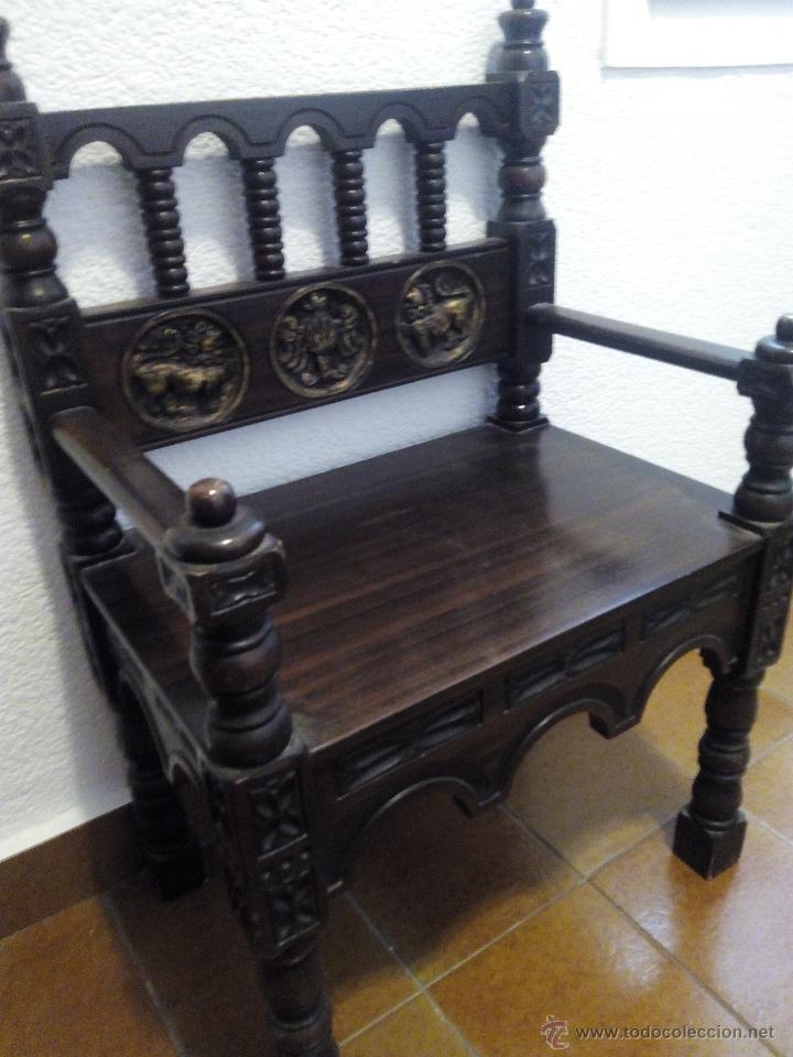 Antig&uuml;edades: Cama de madera estilo renacimiento. - Foto 9