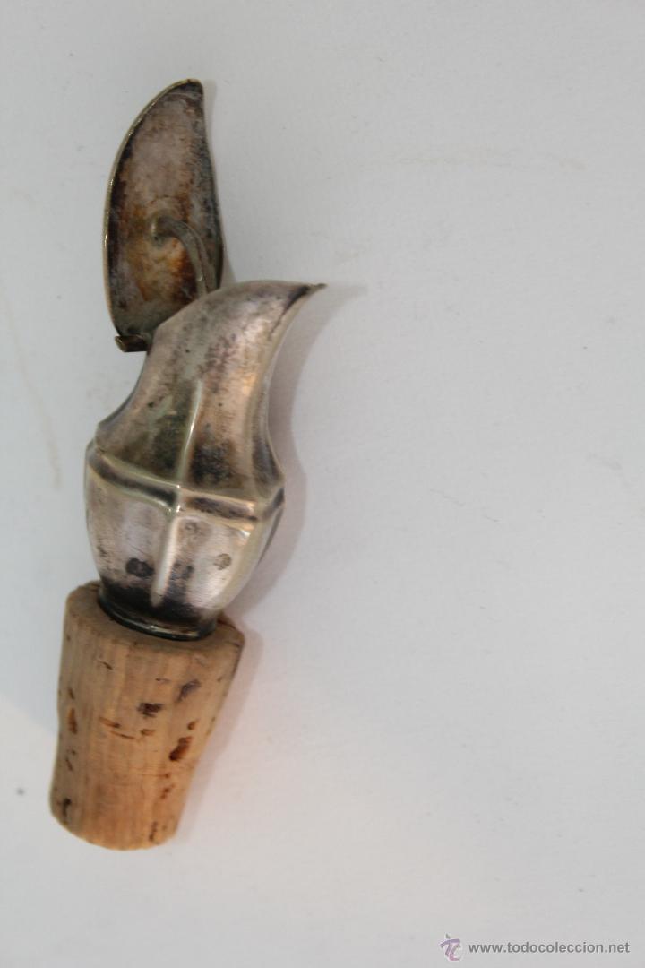 Antig&uuml;edades: TAPON DE CORCHO CON JARRA DE  ALPACA - Foto 7