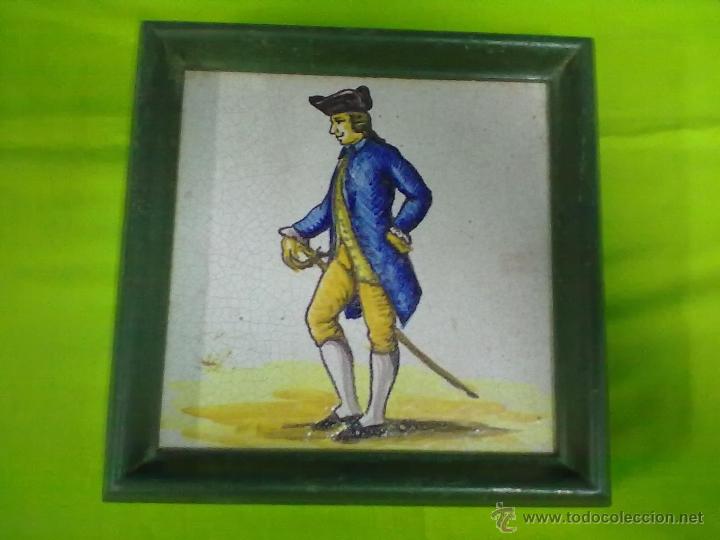 Antig&uuml;edades: AZULEJO DE OFICIOS ENMARCADO - Foto 1