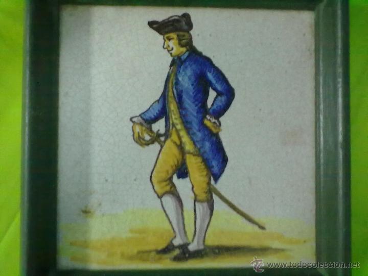Antig&uuml;edades: AZULEJO DE OFICIOS ENMARCADO - Foto 2