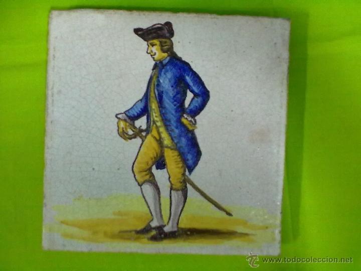 Antig&uuml;edades: AZULEJO DE OFICIOS ENMARCADO - Foto 4