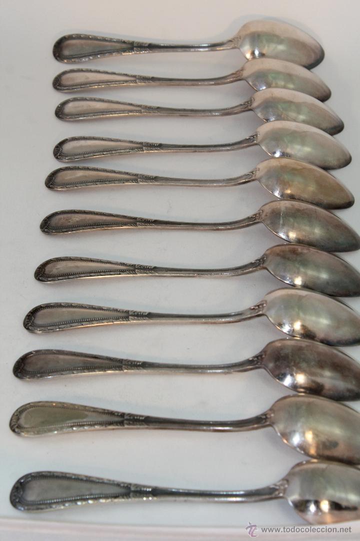 Antig&uuml;edades: 11 CUCHARAS PLATEADAS - Foto 2
