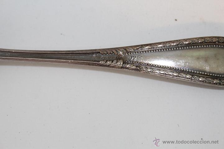 Antig&uuml;edades: 12 CUCHARAS PLATEADAS - Foto 7
