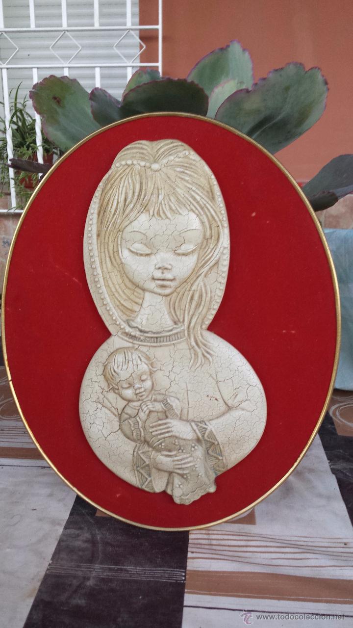 Antig&uuml;edades: antiguo cuadro con la virgen ni&ntilde;a - Foto 1