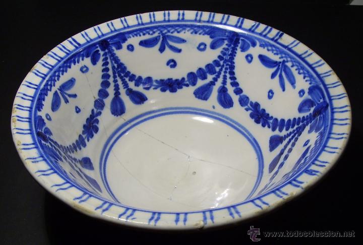 Antig&uuml;edades: CUENCO  CER&Aacute;MICA  DE  TALAVERA  XIX - Foto 4