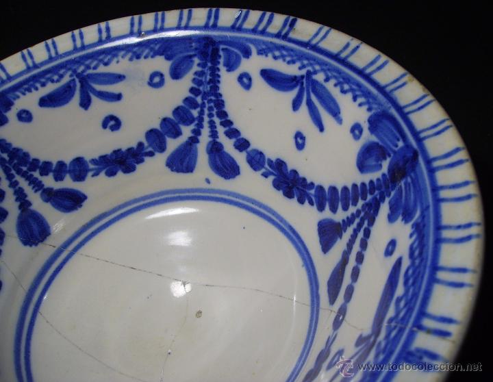 Antig&uuml;edades: CUENCO  CER&Aacute;MICA  DE  TALAVERA  XIX - Foto 5