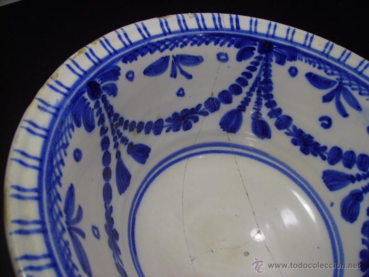Antig&uuml;edades: CUENCO  CER&Aacute;MICA  DE  TALAVERA  XIX - Foto 6