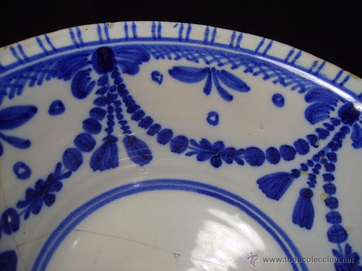 Antig&uuml;edades: CUENCO  CER&Aacute;MICA  DE  TALAVERA  XIX - Foto 7