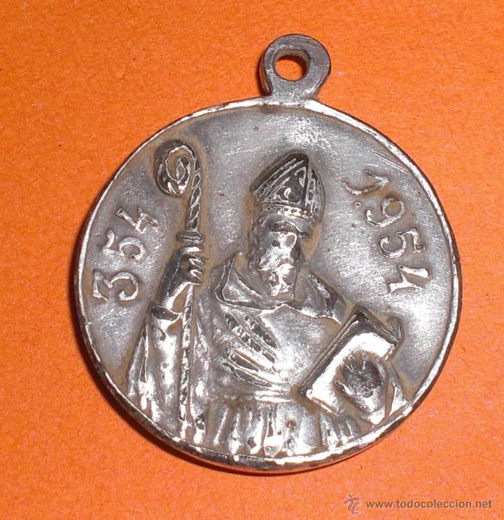 Antig&uuml;edades: medalla Virgen centenario 1854 1954 - Foto 2