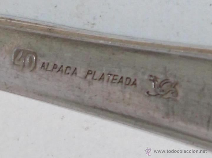 Antig&uuml;edades: 9 TENEDORES EN ALPACA PLATEADA - Foto 8