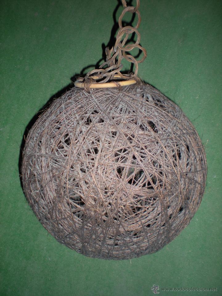 Antig&uuml;edades: L&aacute;mpara bola de vegetal - Foto 1