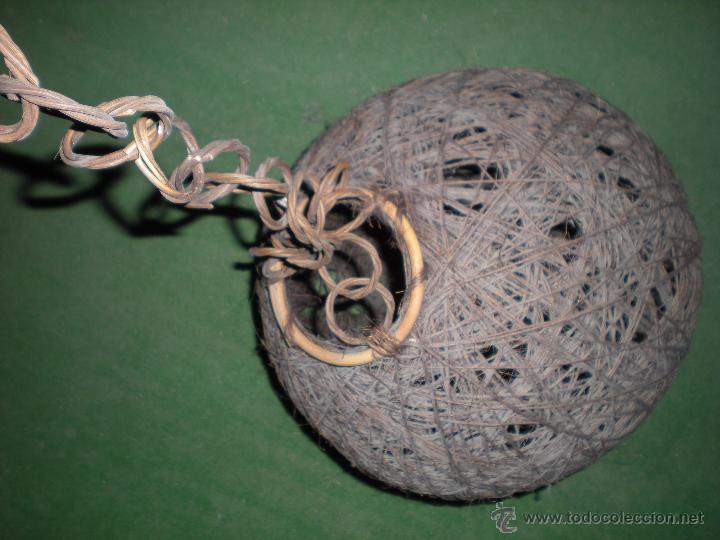 Antig&uuml;edades: L&aacute;mpara bola de vegetal - Foto 2