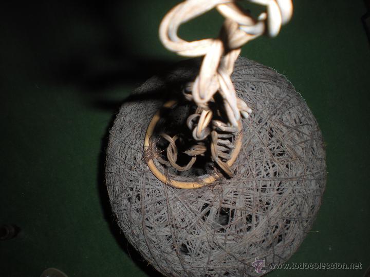 Antig&uuml;edades: L&aacute;mpara bola de vegetal - Foto 3