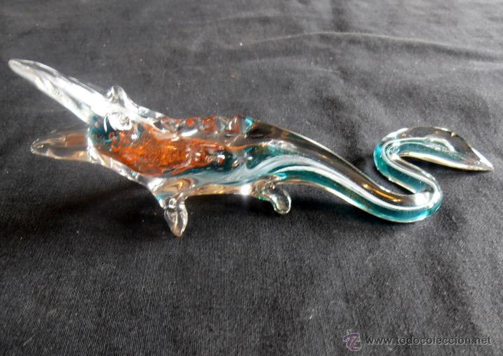 Antig&uuml;edades: LAGARTO DE MURANO, 19 CM DE LARGO - Foto 1
