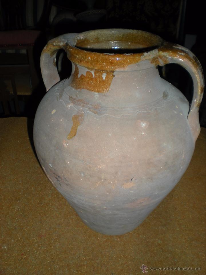 Antig&uuml;edades: OLLA de barro doble asa h34cm d27cm - Foto 1