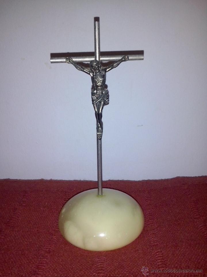 Antig&uuml;edades: crucifijo de sobremesa - Foto 1