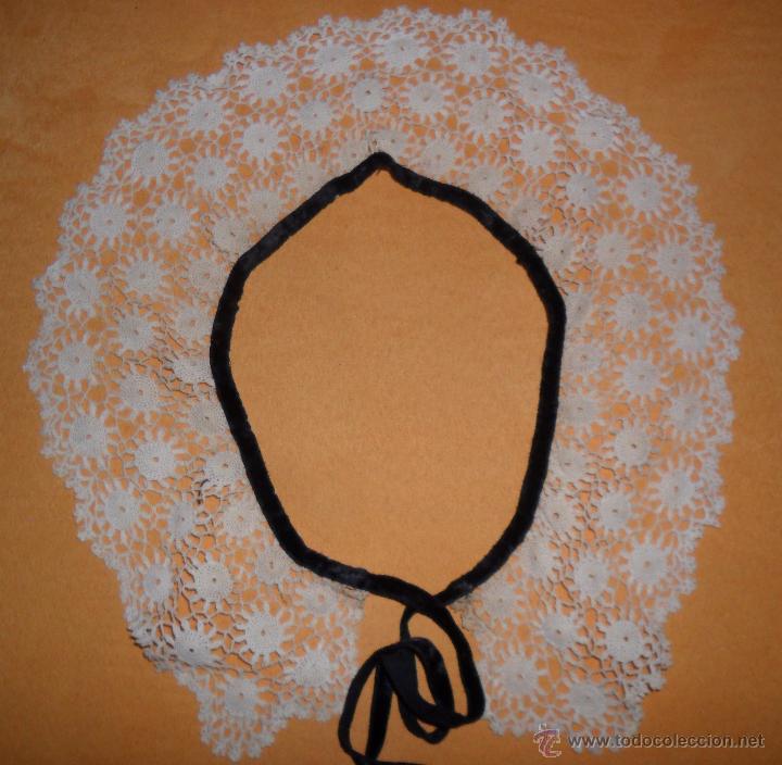 Antig&uuml;edades: Encaje de crochet - Antiguo cuello - Foto 3