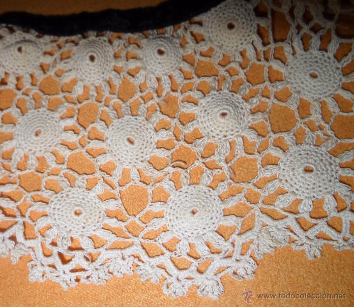 Antig&uuml;edades: Encaje de crochet - Antiguo cuello - Foto 5