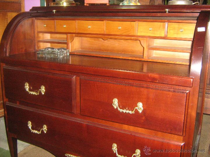 Antig&uuml;edades: Bureau artesano en madera de cerezo - Foto 2