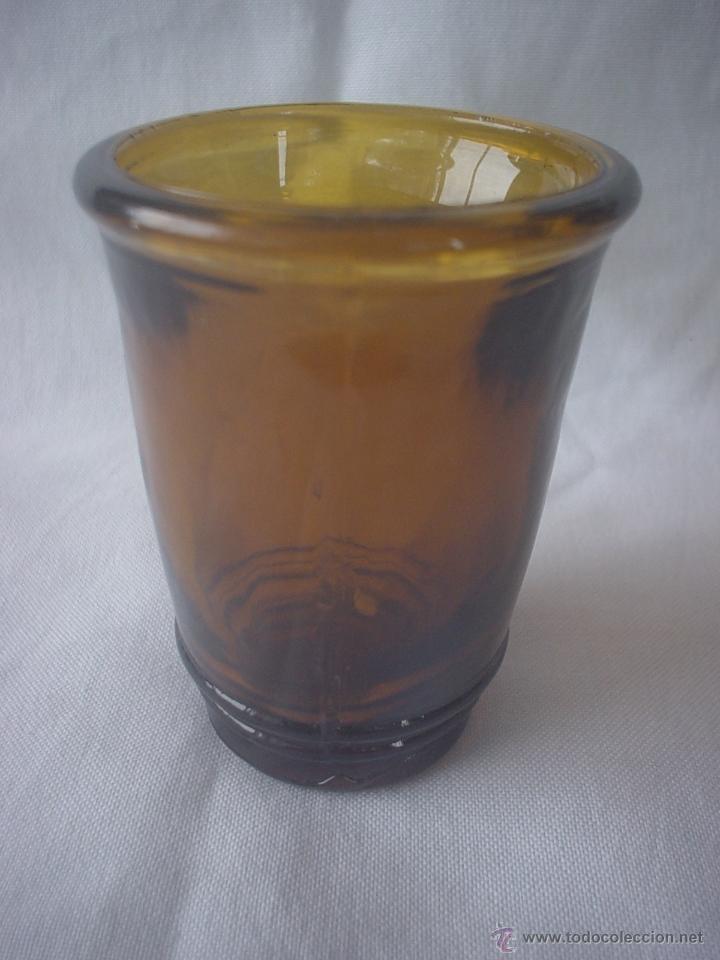 Antig&uuml;edades: ANTIG&Uuml;O VASO CRISTAL &Aacute;MBAR - Foto 2