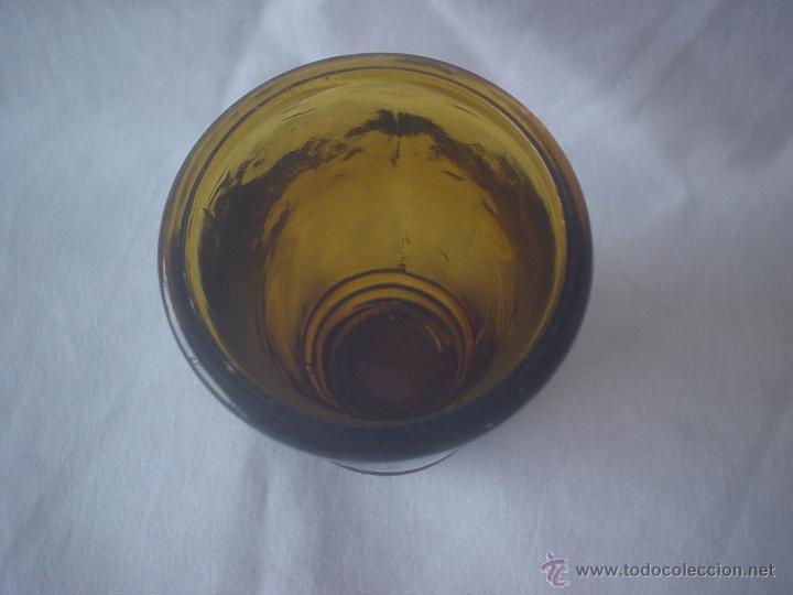 Antig&uuml;edades: ANTIG&Uuml;O VASO CRISTAL &Aacute;MBAR - Foto 3