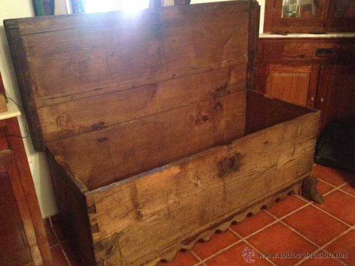 Antig&uuml;edades: Precioso arca extreme&ntilde;a de casta&ntilde;o - Foto 4