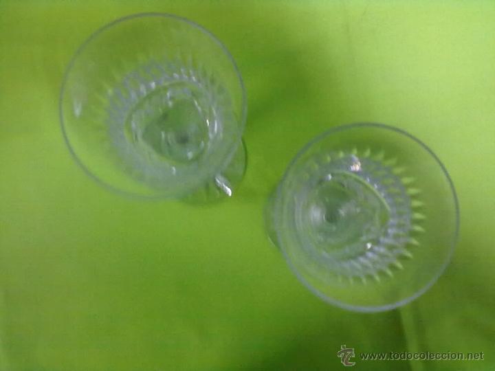 Antig&uuml;edades: PAREJA DE COPAS DOS CRISTAL TALLADO. - Foto 2