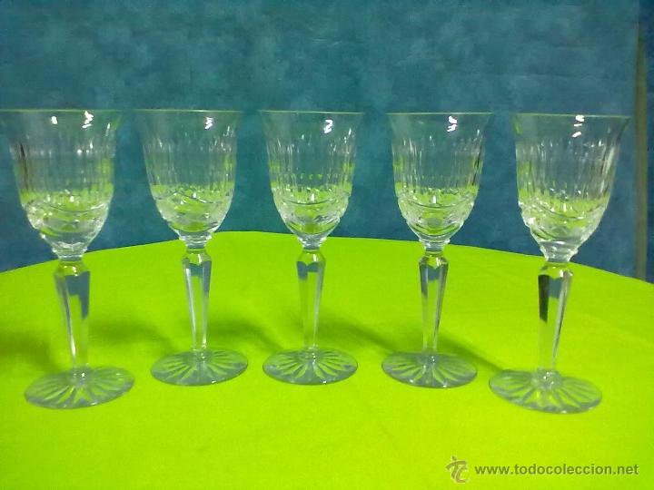 Antig&uuml;edades: CINCO COPAS CRISTAL TALLADO - Foto 1