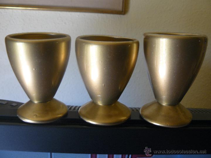 Antig&uuml;edades: ANTIGUAS COPAS DE CRISTAL - DORADAS - Foto 1