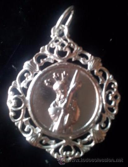 Antig&uuml;edades: medalla cristo del gran poder con orla - 30x35mm - Foto 1