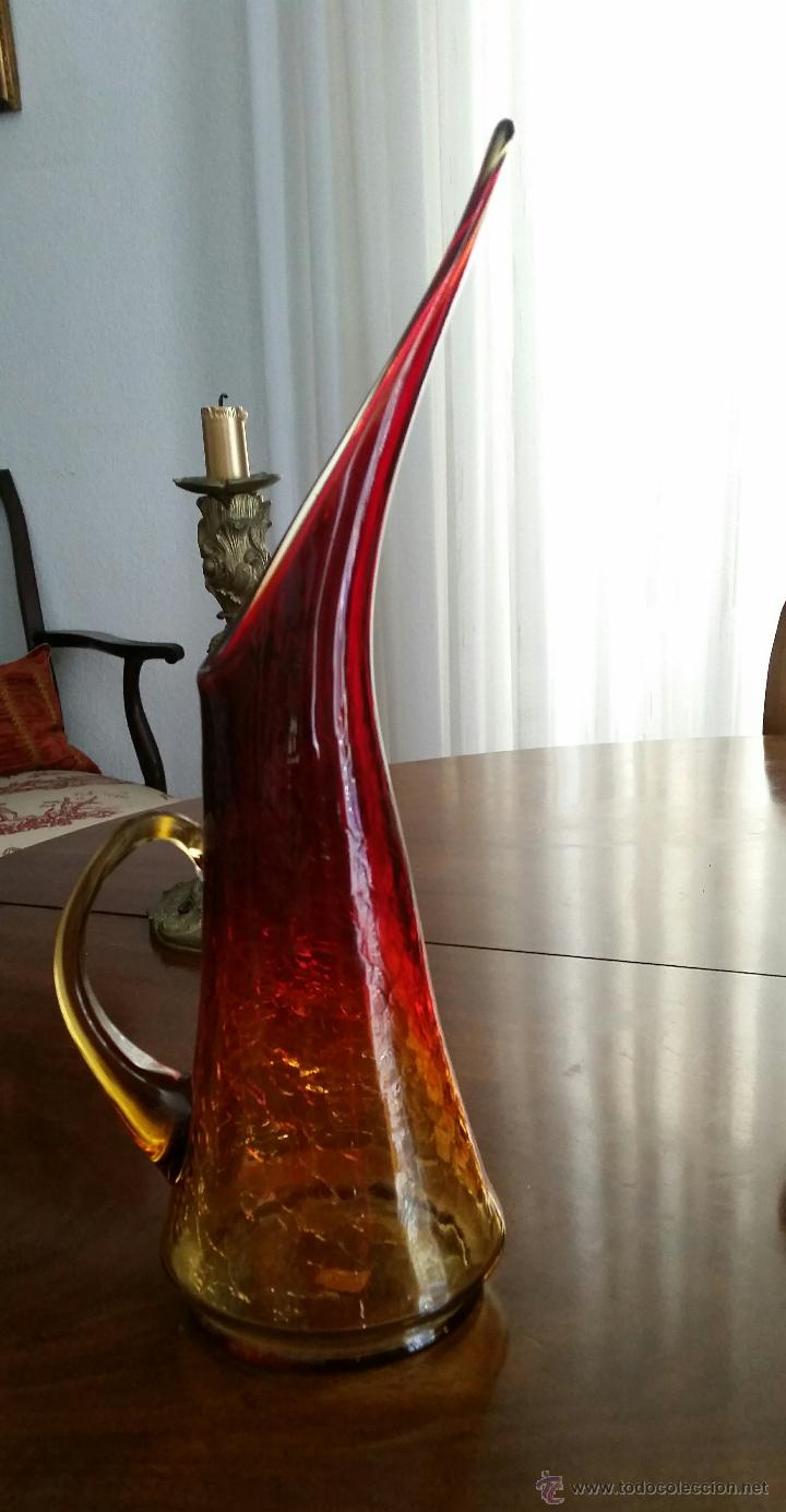 Antig&uuml;edades: magnifica jarra de cristal - Foto 1