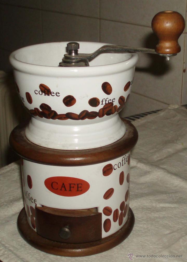 Antig&uuml;edades: molinillo de cafe de porcelana - Foto 1