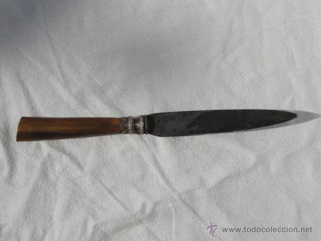 Antig&uuml;edades: ANTIGUO CUCHILLO DE SERVICIO DEL S. XIX CON SELLO. - Foto 1