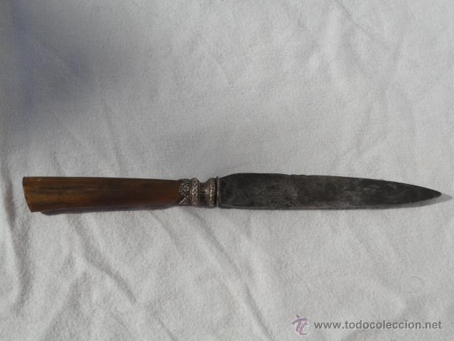 Antig&uuml;edades: ANTIGUO CUCHILLO DE SERVICIO DEL S. XIX CON SELLO. - Foto 4