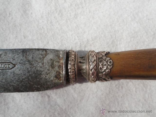 Antig&uuml;edades: ANTIGUO CUCHILLO DE SERVICIO DEL S. XIX CON SELLO. - Foto 6