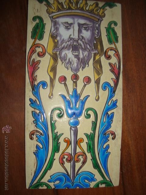 Antig&uuml;edades: Azulejo Pickman medalla de oro 78 - Foto 1