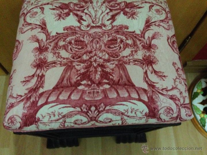 Antig&uuml;edades: Antiguo sill&oacute;n taburete o puf art deco - Foto 2