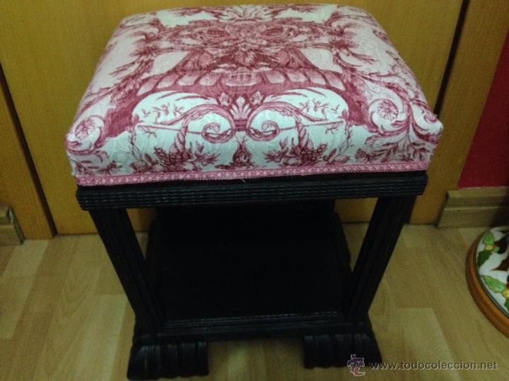 Antig&uuml;edades: Antiguo sill&oacute;n taburete o puf art deco - Foto 3