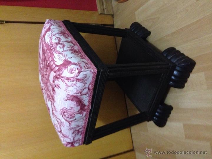 Antig&uuml;edades: Antiguo sill&oacute;n taburete o puf art deco - Foto 4