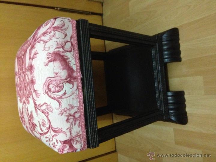 Antig&uuml;edades: Antiguo sill&oacute;n taburete o puf art deco - Foto 5