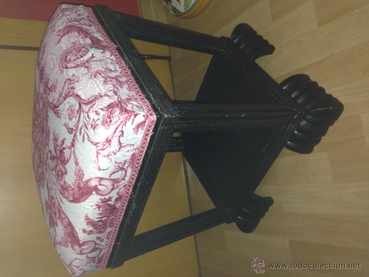 Antig&uuml;edades: Antiguo sill&oacute;n taburete o puf art deco - Foto 6