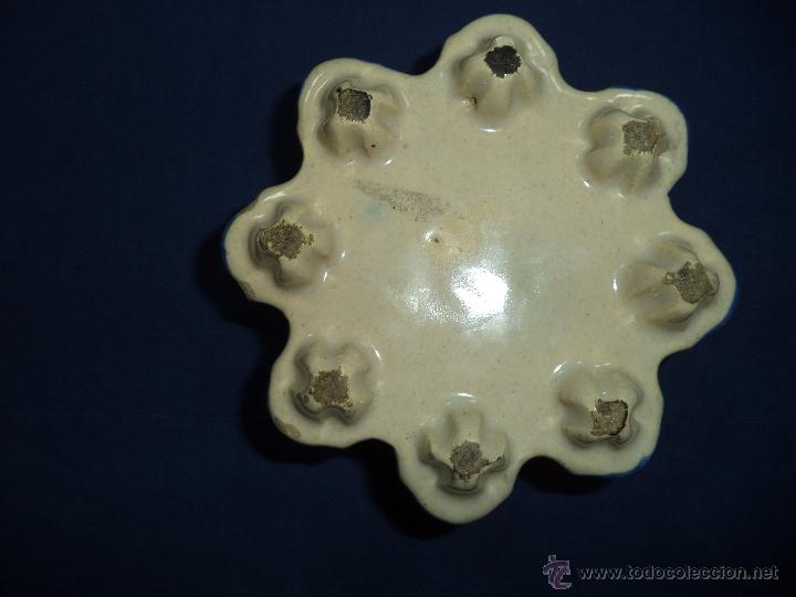 Antig&uuml;edades: Tintero en ceramica Talavera?, Sec XIX - Foto 12
