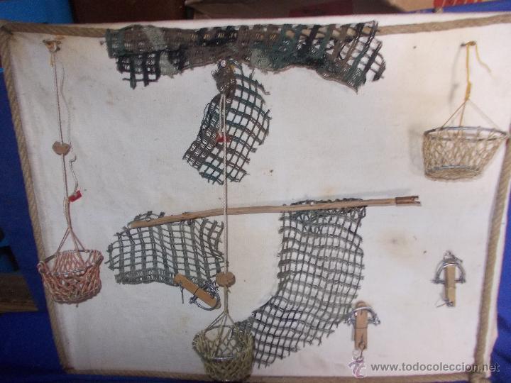 Antig&uuml;edades: cuadro artesano de reteles y trampas - Foto 4